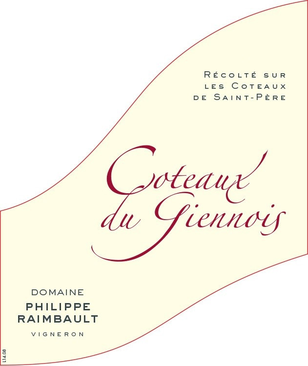 etiquette - Domaine Raimbault Philippe - Coteaux du Giennois Rouge
