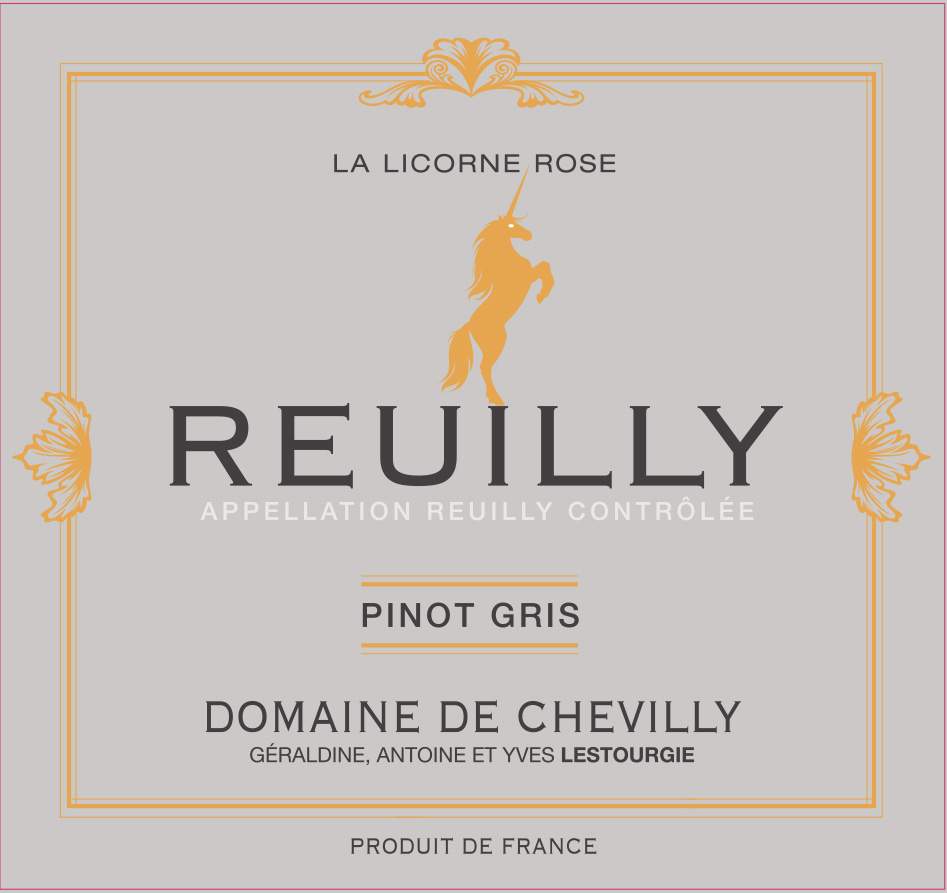 etiquette - Domaine de Chevilly - Reuilly La Licorne Grise