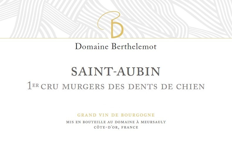 etiquette - Saint Aubin 1er cru Les Murgers des Dents de Chien - Domaine Berthelemot - Domaines et Saveurs Collection