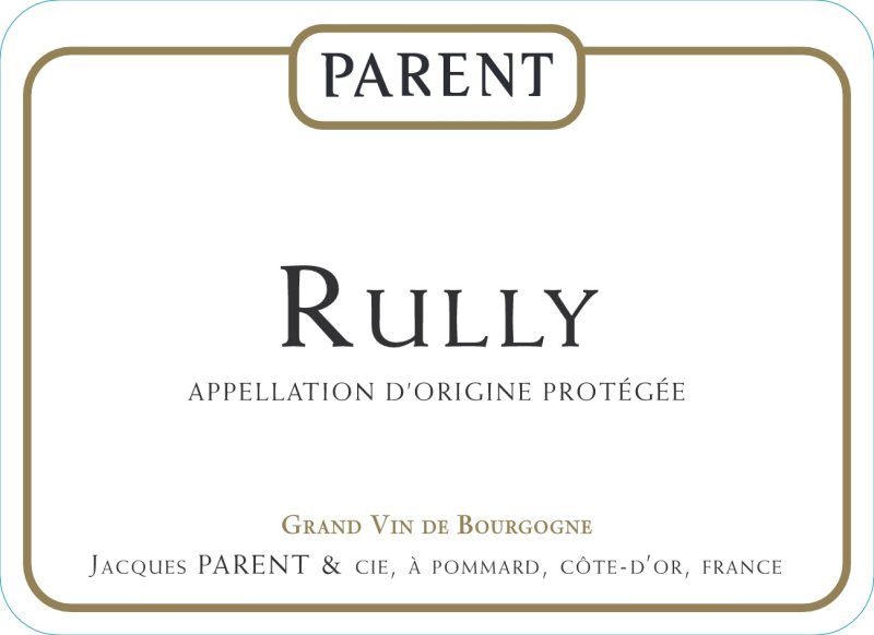 etiquette - Rully - Domaine Parent - Domaines et Saveurs Collection