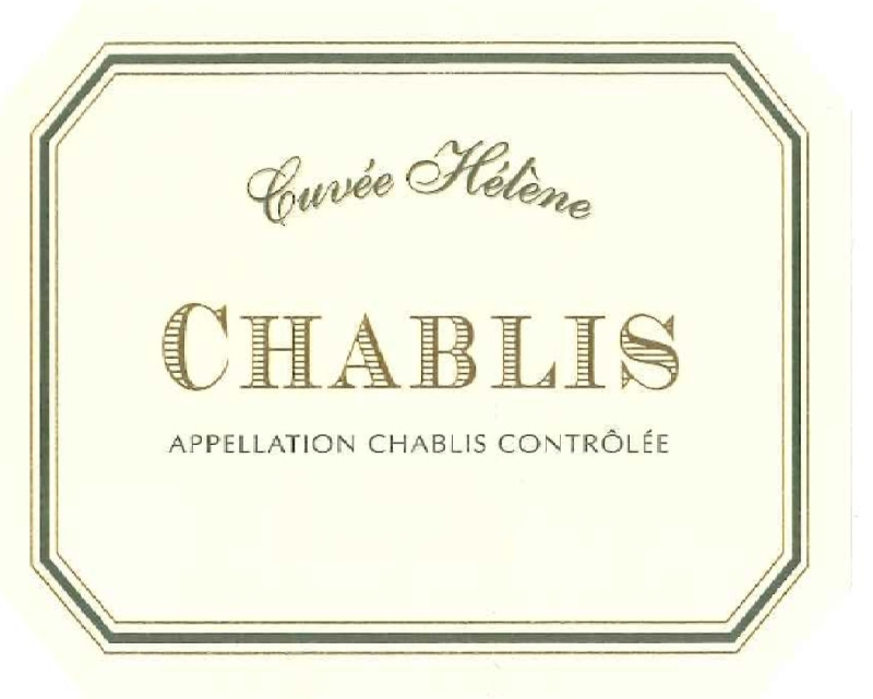 etiquette - Chablis Cuvée Hélène - Domaine Tremblay Gérard / Domaine des Iles - Domaines et Saveurs Collection