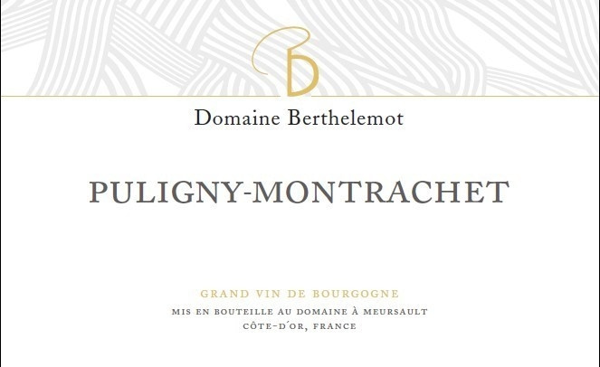 etiquette - Puligny Montrachet - Domaine Berthelemot - Domaines et Saveurs Collection