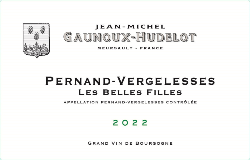 etiquette - Pernand-Vergelesses Les Belles Filles - Domaine Gaunoux Jean-Michel - Domaines et Saveurs Collection