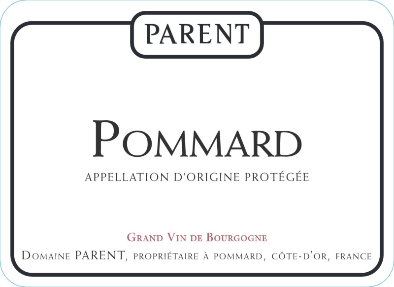 etiquette - Pommard - Domaine Parent - Domaines et Saveurs Collection