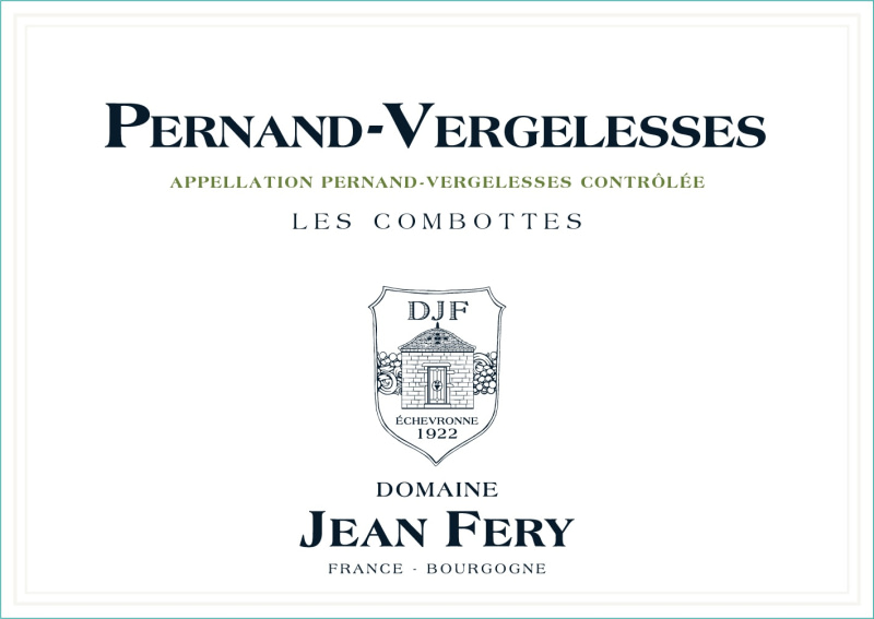 etiquette - Pernand Vergelesses "Les Combottes" - Domaine FERY Jean - Domaines et Saveurs Collection