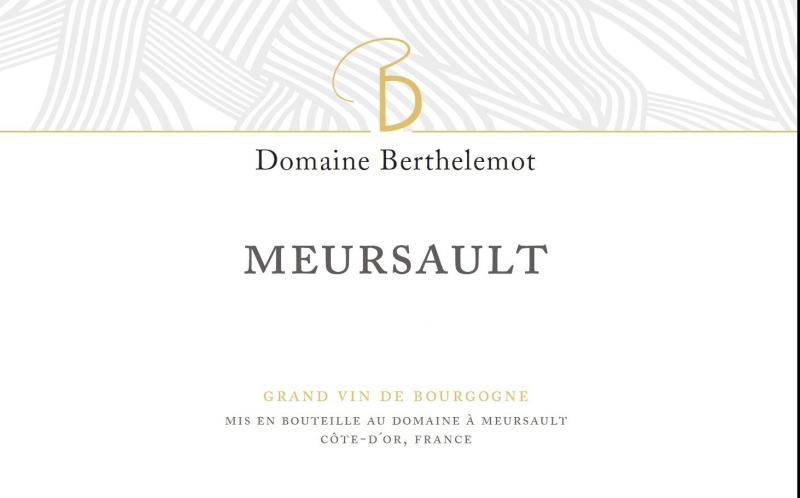 etiquette - Meursault - Domaine Berthelemot - Domaines et Saveurs Collection