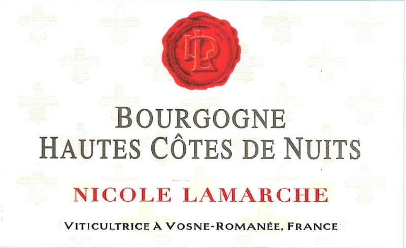 etiquette - Bourgogne Hautes Côtes de Nuits - Domaine Lamarche Nicole - Domaines et Saveurs Collection