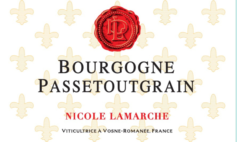 etiquette - Bourgogne Passetoutgrains - Domaine Lamarche Nicole - Domaines et Saveurs Collection