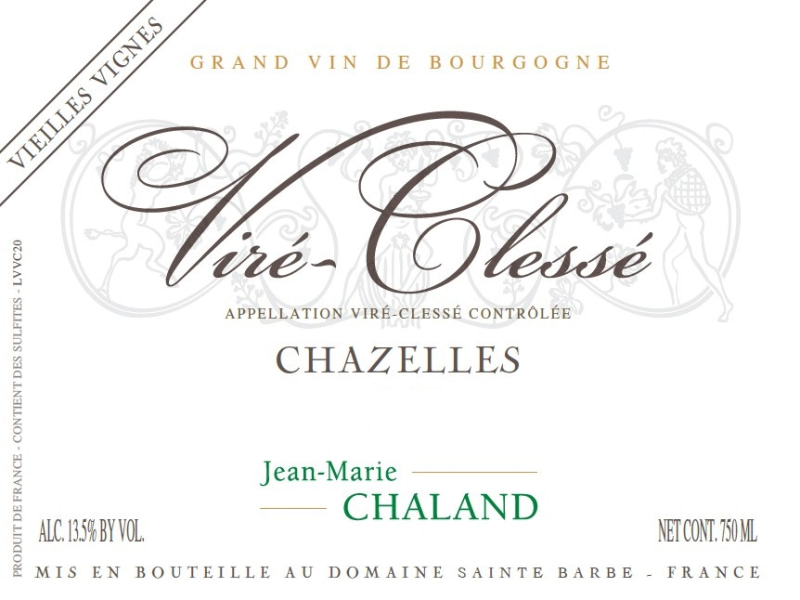 etiquette - Viré-Clessé "Chazelles" - Domaine des Chazelles - Domaines et Saveurs Collection
