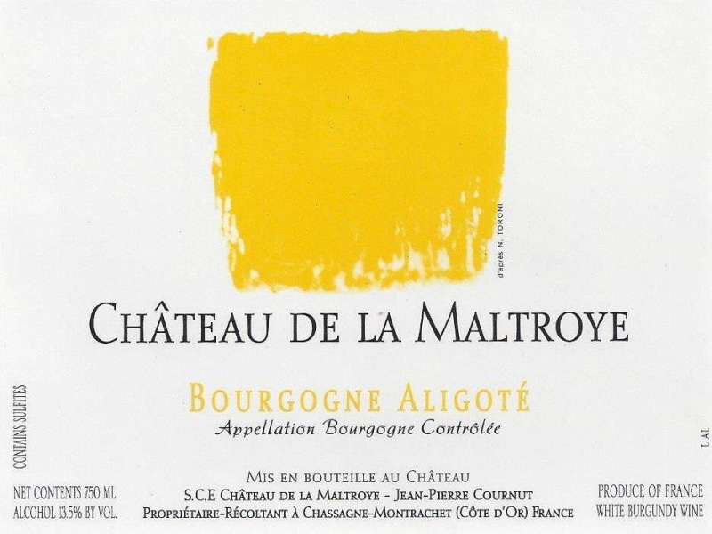 etiquette - Bourgogne Aligoté, AOC - Château de La Maltroye - Domaines et Saveurs Collection