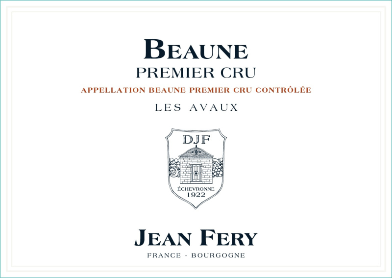 etiquette - Beaune 1er cru Les Avaux - Domaine FERY Jean - Domaines et Saveurs Collection