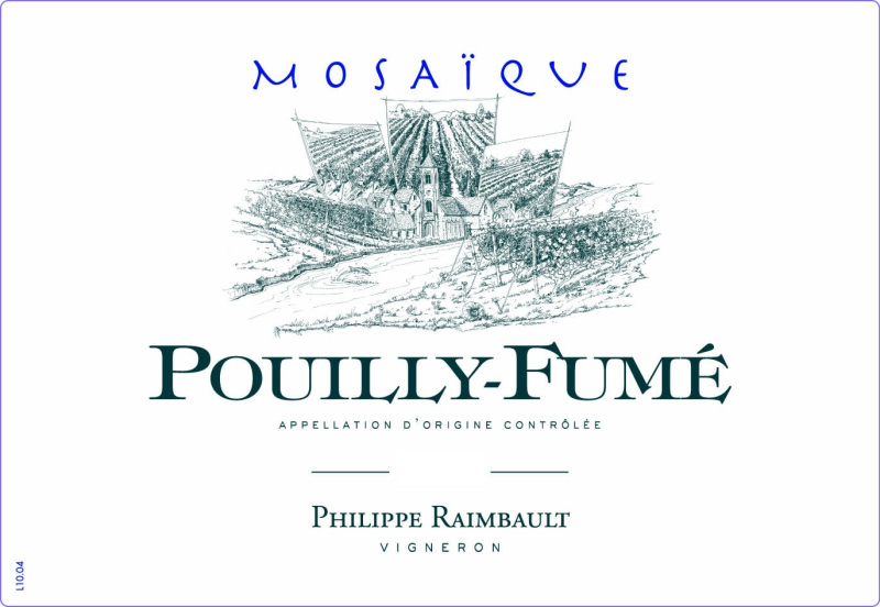 etiquette - Pouilly Fumé Mosaïque - Domaine Raimbault Philippe - Domaines et Saveurs Collection