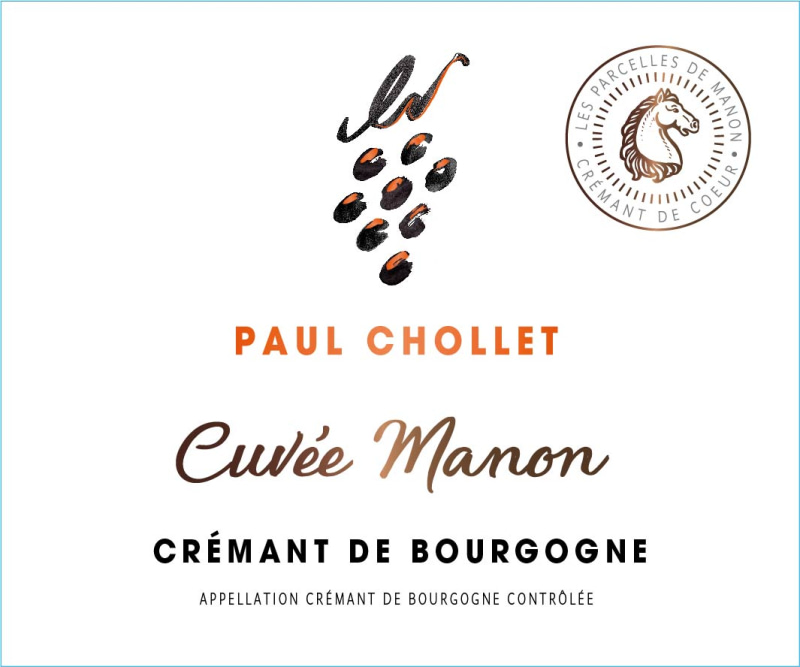 etiquette - Crémant Brut Cuvée Manon - Crémant Paul Chollet - Domaines et Saveurs Collection