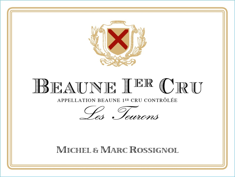 etiquette - Beaune 1er Cru Les Teurons - Domaine Rossignol Michel et Marc - Domaines et Saveurs Collection