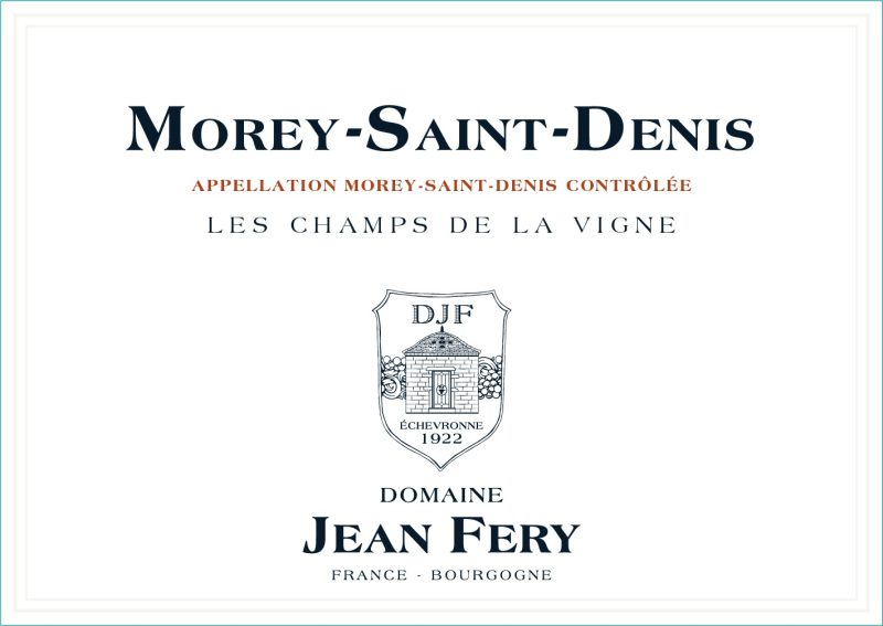 etiquette - Morey Saint Denis Les Champs de la Vigne - Domaine FERY Jean - Domaines et Saveurs Collection