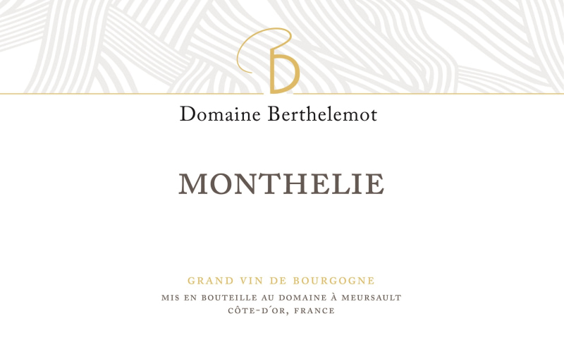 etiquette - Monthélie rouge - Domaine Berthelemot - Domaines et Saveurs Collection