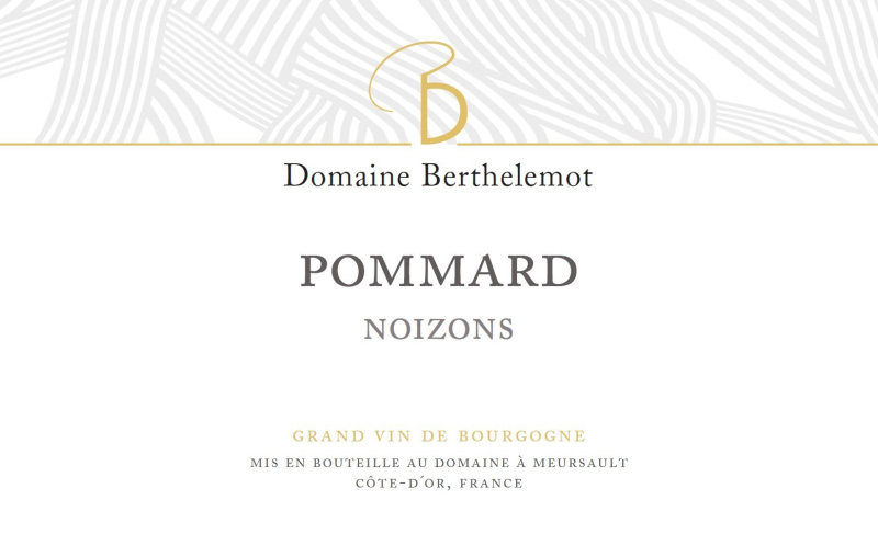 etiquette - Pommard Noizons - Domaine Berthelemot - Domaines et Saveurs Collection