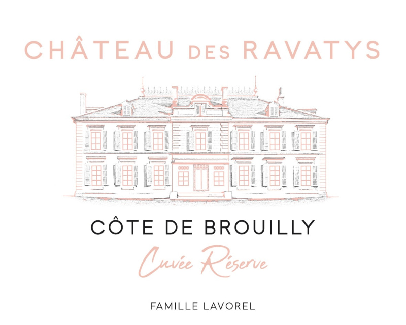 etiquette - Côte de Brouilly Cuvée Réserve - Château des Ravatys - Domaines et Saveurs Collection