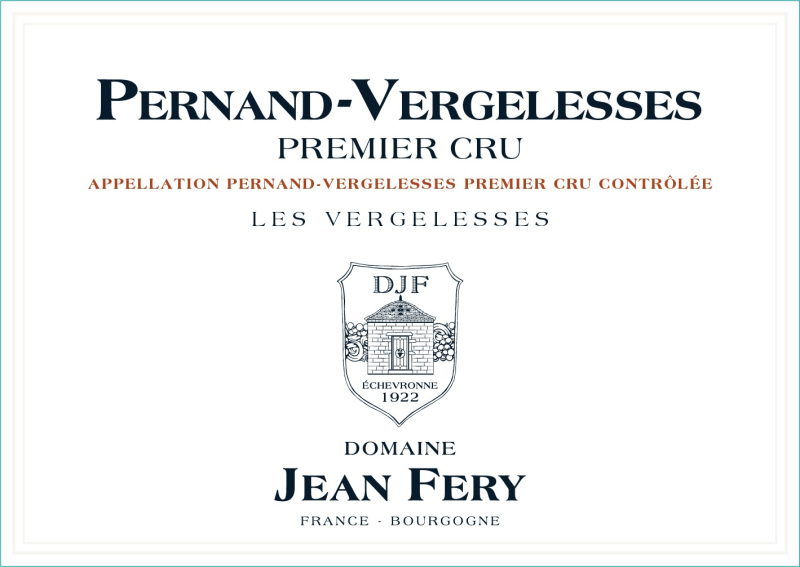 etiquette - Pernand Vergelesses 1er Cru Les Vergelesses - Domaine FERY Jean - Domaines et Saveurs Collection
