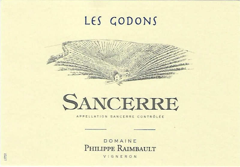 etiquette - Sancerre Les Godons Blanc - Domaine Raimbault Philippe - Domaines et Saveurs Collection