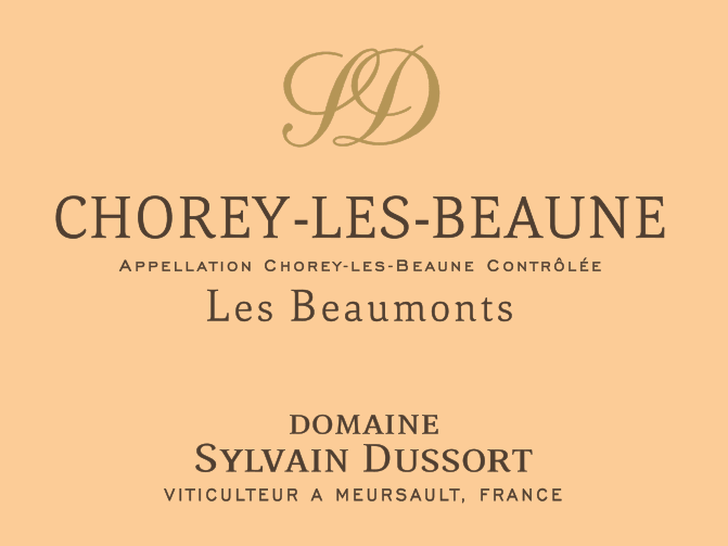 etiquette - Chorey Les Beaune Les Beaumonts - Domaine Dussort Sylvain - Domaines et Saveurs Collection