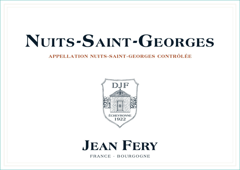 etiquette - Nuits Saint Georges - Domaine FERY Jean - Domaines et Saveurs Collection