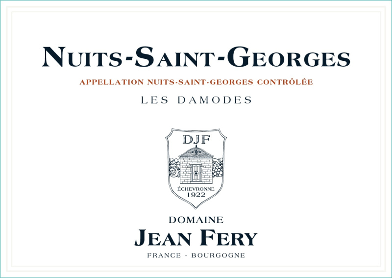 etiquette - Nuits Saint Georges Les Damodes - Domaine FERY Jean - Domaines et Saveurs Collection
