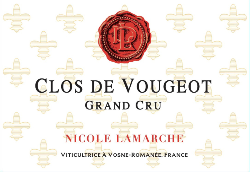 etiquette - Clos de Vougeot Grand Cru - Domaine Lamarche Nicole - Domaines et Saveurs Collection